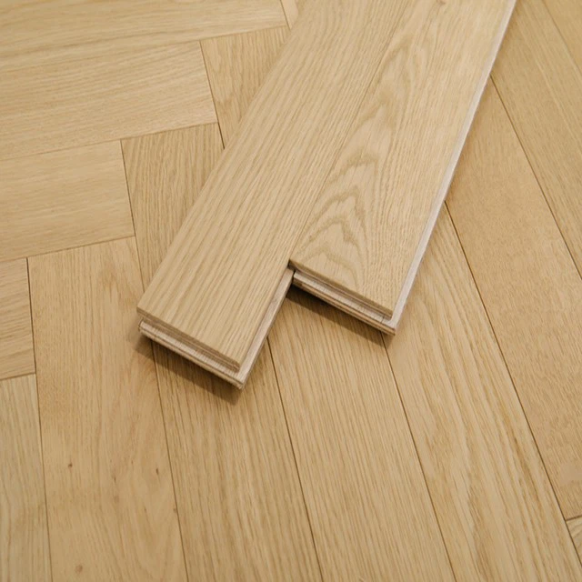Oak Natural Color Engineered Herringbone Flooring